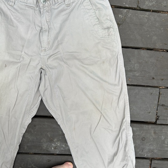 Mountain Khakis Cream Chinos Lightweight Flat Front size 38x30 - Picture 3 of 6